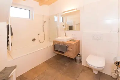 Ein Badezimmer in der Unterkunft Das kleine, feine SONNWEND