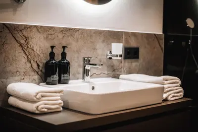 Ein Badezimmer in der Unterkunft Hotel Jakobwirt Westendorf