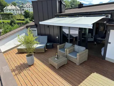 Ein Balkon oder eine Terrasse in der Unterkunft Suiten Am Schloss