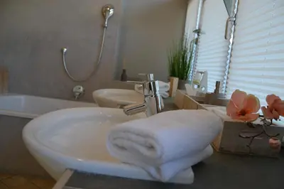 Ein Badezimmer in der Unterkunft Suiten Am Schloss