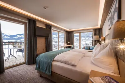 Ein Bett oder Betten in einem Zimmer der Unterkunft Hotel Zentral ****superior