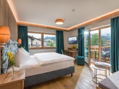Ein Bett oder Betten in einem Zimmer der Unterkunft Hotel Zentral ****superior