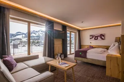 Ein Bett oder Betten in einem Zimmer der Unterkunft Hotel Zentral ****superior