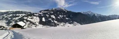 Ferienhütte Georg im Winter