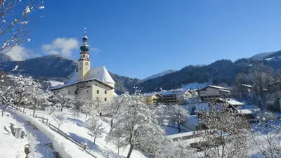 Pension Alpina im Winter