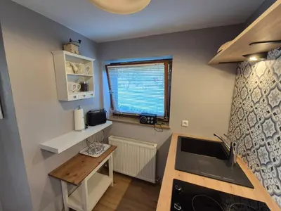 Küche/Küchenzeile in der Unterkunft Ferienwohnung Anne