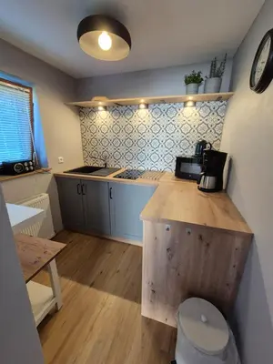 Küche/Küchenzeile in der Unterkunft Ferienwohnung Anne