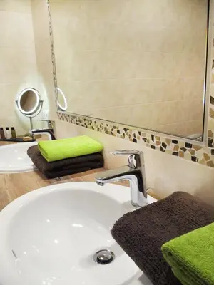 Ein Badezimmer in der Unterkunft Wiesennest