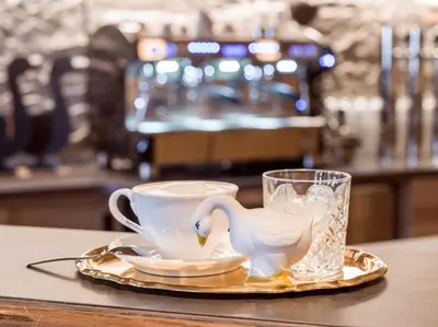 Kaffee-/Teezubehör in der Unterkunft Hotel Gänsleit