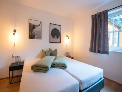 Ein Bett oder Betten in einem Zimmer der Unterkunft Beautiful apartment with terrace