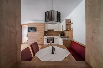 Küche/Küchenzeile in der Unterkunft Gästehaus Fohringer