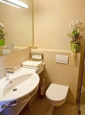 Ein Badezimmer in der Unterkunft Hotel Garni Entstrasser