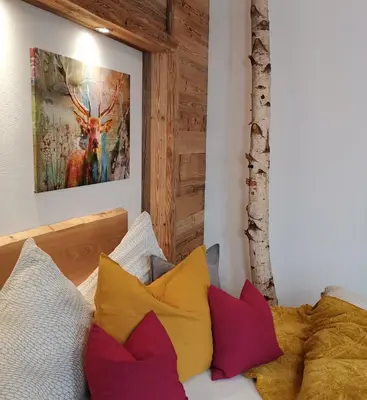 Ein Sitzbereich in der Unterkunft BERGHEIL Apartments