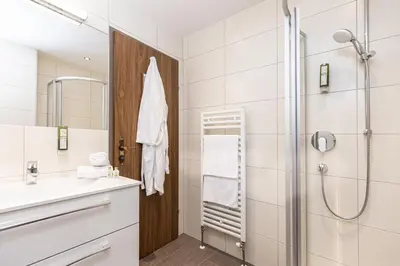 Ein Badezimmer in der Unterkunft Hotel Pirchnerhof