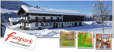 Berghütte Burgweghof Jugendgästehaus im Winter