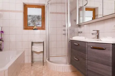 Ein Badezimmer in der Unterkunft Ferienwohnung Eberharter Theresia
