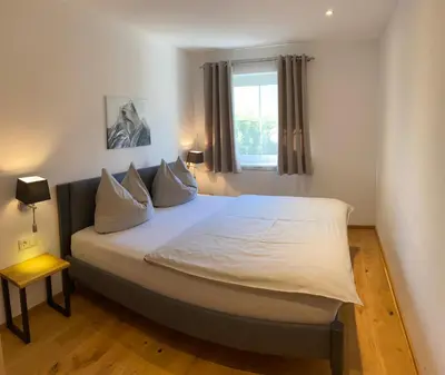 Ein Bett oder Betten in einem Zimmer der Unterkunft Eggerbauer
