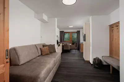 Ein Sitzbereich in der Unterkunft Landhaus Gappmaier