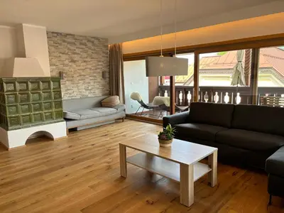 Ein Sitzbereich in der Unterkunft Appartement Rosa