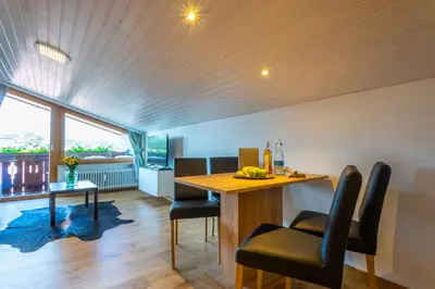 Ein Sitzbereich in der Unterkunft Appartement Rosa