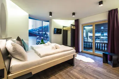 Ein Sitzbereich in der Unterkunft Blackriver Lodge Saalbach - inkl CrossFit Gym