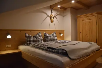 Ein Bett oder Betten in einem Zimmer der Unterkunft Fuchsbauer