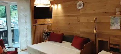 Ein Bett oder Betten in einem Zimmer der Unterkunft Alpenappartements Domicil by Hermann Weiss