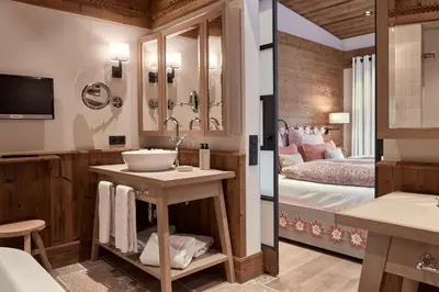 Ein Bett oder Betten in einem Zimmer der Unterkunft Kitzbühel Lodge