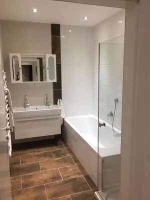 Ein Badezimmer in der Unterkunft Appartement Feinsinn