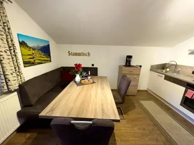 Küche/Küchenzeile in der Unterkunft Apart Eberharter