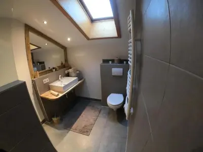 Ein Badezimmer in der Unterkunft Apart Eberharter