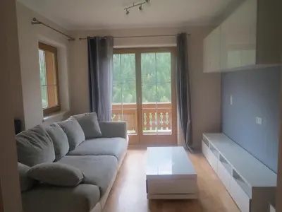 Ein Sitzbereich in der Unterkunft Ascherhof
