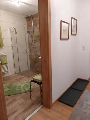 Ein Badezimmer in der Unterkunft Apart Jakob