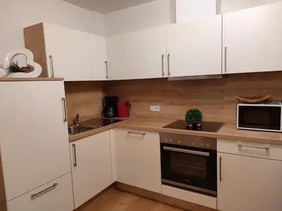Küche/Küchenzeile in der Unterkunft Apart Jakob