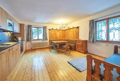 Küche/Küchenzeile in der Unterkunft Ferienhaus Oberlengau