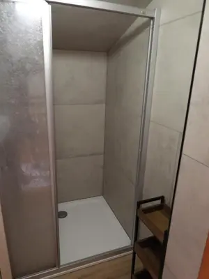 Ein Badezimmer in der Unterkunft Ferienhaus Oberlengau