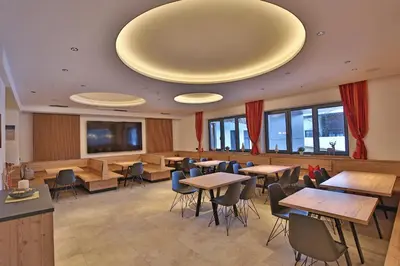 Ein Sitzbereich in der Unterkunft Jugendpension Müllauerhof