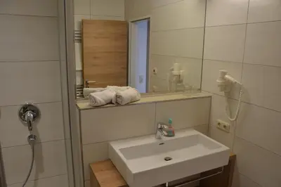 Ein Badezimmer in der Unterkunft Jugendpension Müllauerhof