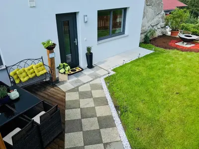 Ein Garten an der Unterkunft Ferienwohnung Kainer