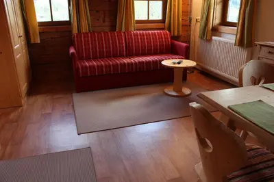 Ein Sitzbereich in der Unterkunft Bauernhof Mödling