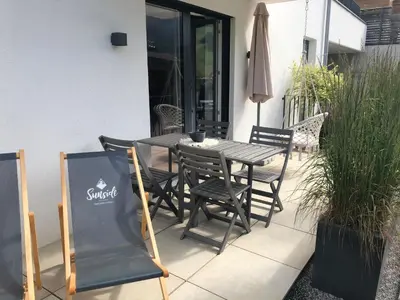 Ein Patio oder anderer Außenbereich in der Unterkunft Appartement Sunside