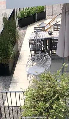 Ein Restaurant oder anderes Speiselokal in der Unterkunft Appartement Sunside