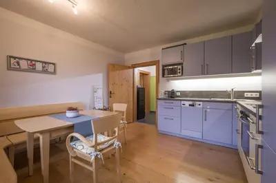 Küche/Küchenzeile in der Unterkunft Ferienwohnung Hauser