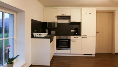 Küche/Küchenzeile in der Unterkunft Ferienwohnung Köchl