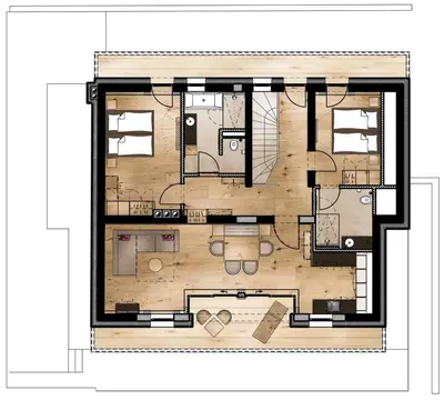 Grundriss der Unterkunft Alpbach Lodge Chalet Superior