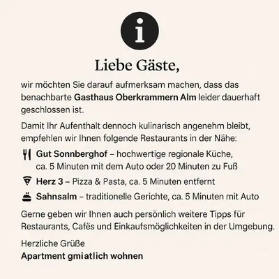 Grundriss der Unterkunft Apartment gmiatlich Wohnen