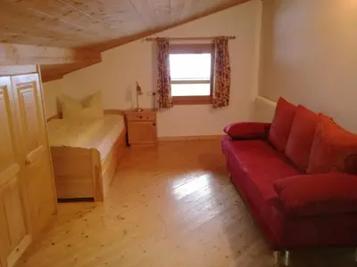 Ein Sitzbereich in der Unterkunft Appartement Reitlhof