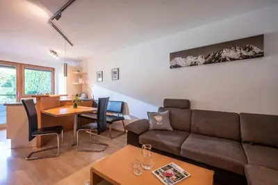 Ein Sitzbereich in der Unterkunft Appartement Unterbering