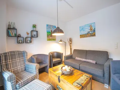 Ein Sitzbereich in der Unterkunft Modern Apartment in Brixen im Thale near Ski Area