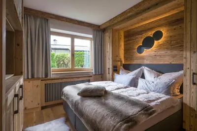 Ein Bett oder Betten in einem Zimmer der Unterkunft Landhaus BergMoment - adults only